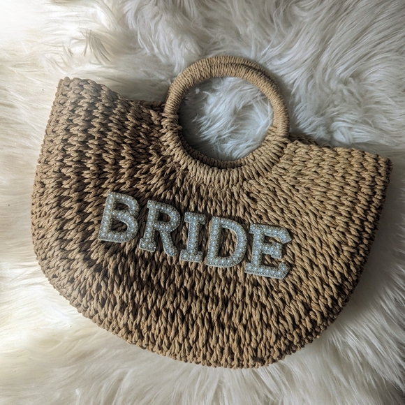 BRIDE Woven Tote Bage - Picture 3 of 7